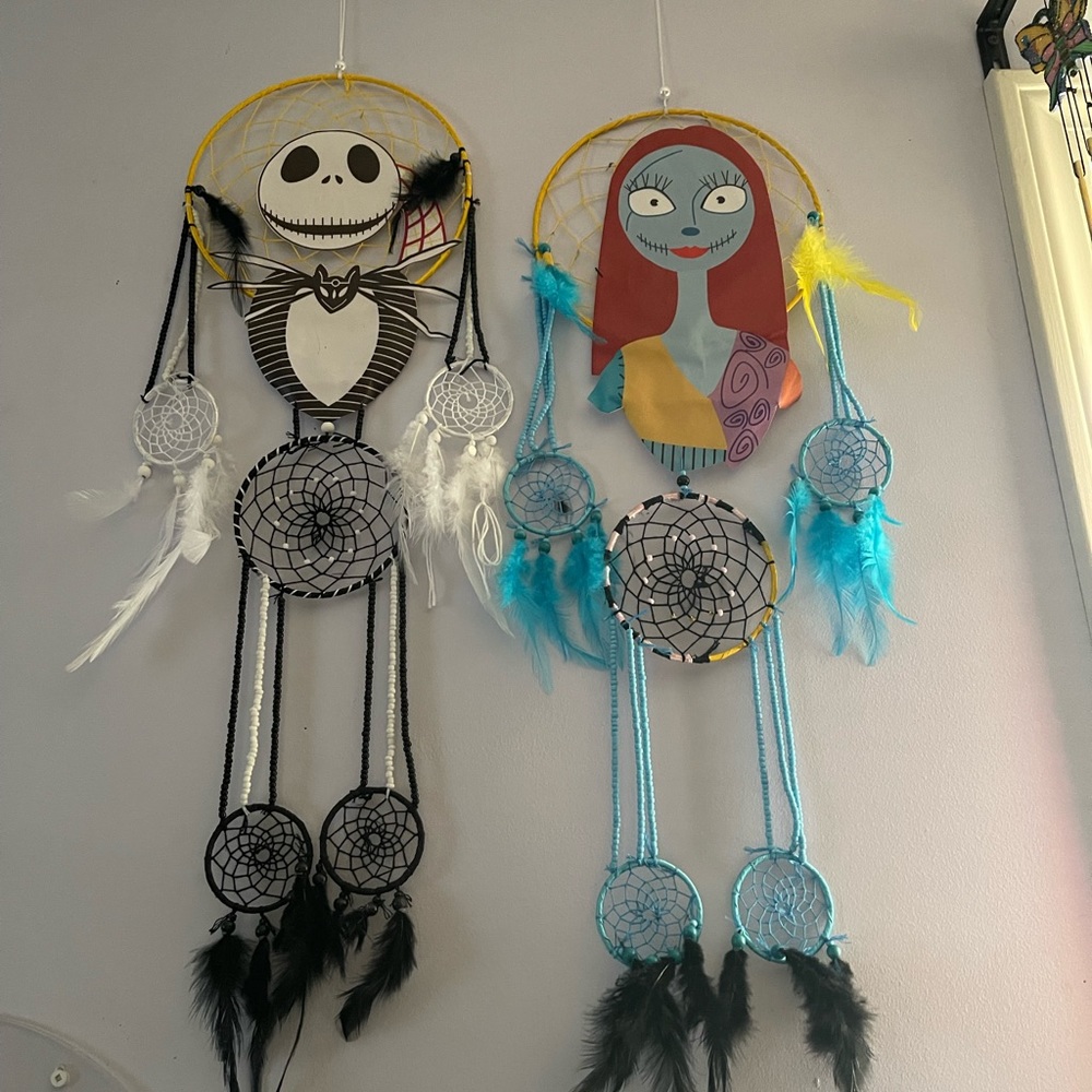 Two nightmare before Christmas Dreamcatchers! Very long